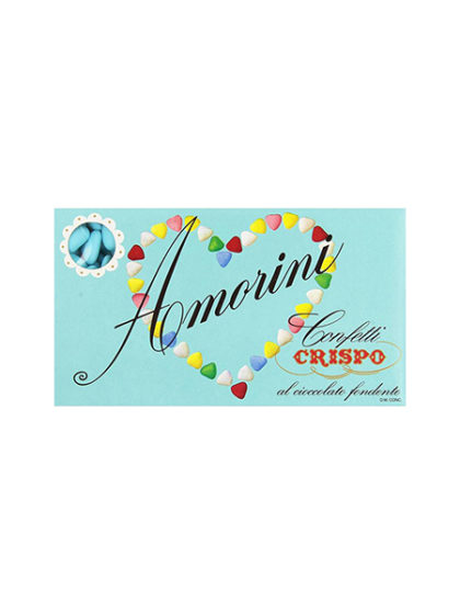 CRISPO – Confetti CiocoPassion cioccolato al latte con cuore di cioccolato  bianco incartati singolarmente gr.500 Rosa – Zanieri Dolciumi
