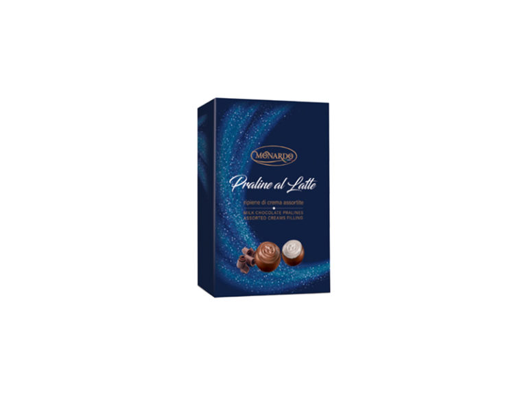 Monardo MILK CHOCOLATES PRALINES ASSORTED CREAMS FILLING blue (150g